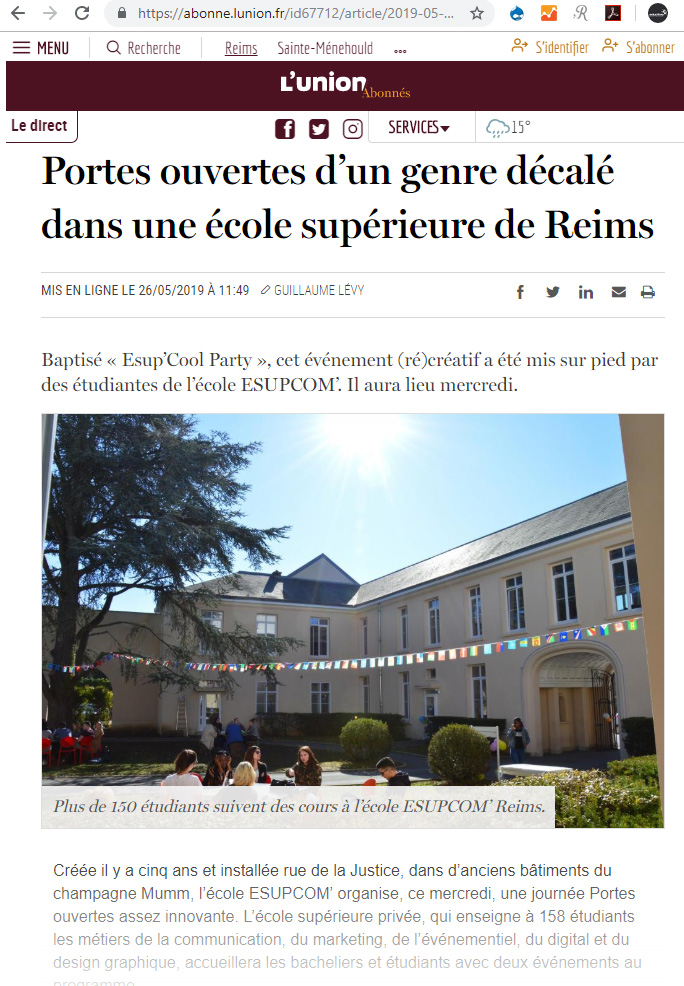 Portes ouvertes d’un genre décalé dans une école supérieure de Reims