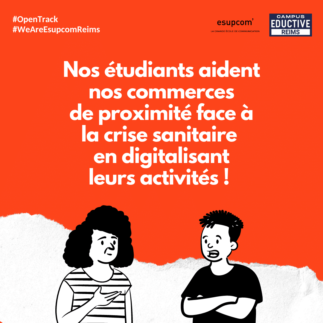 Nos étudiants aident nos commerces de proximité face à a crise sanitaire en digitalisant leurs activités !